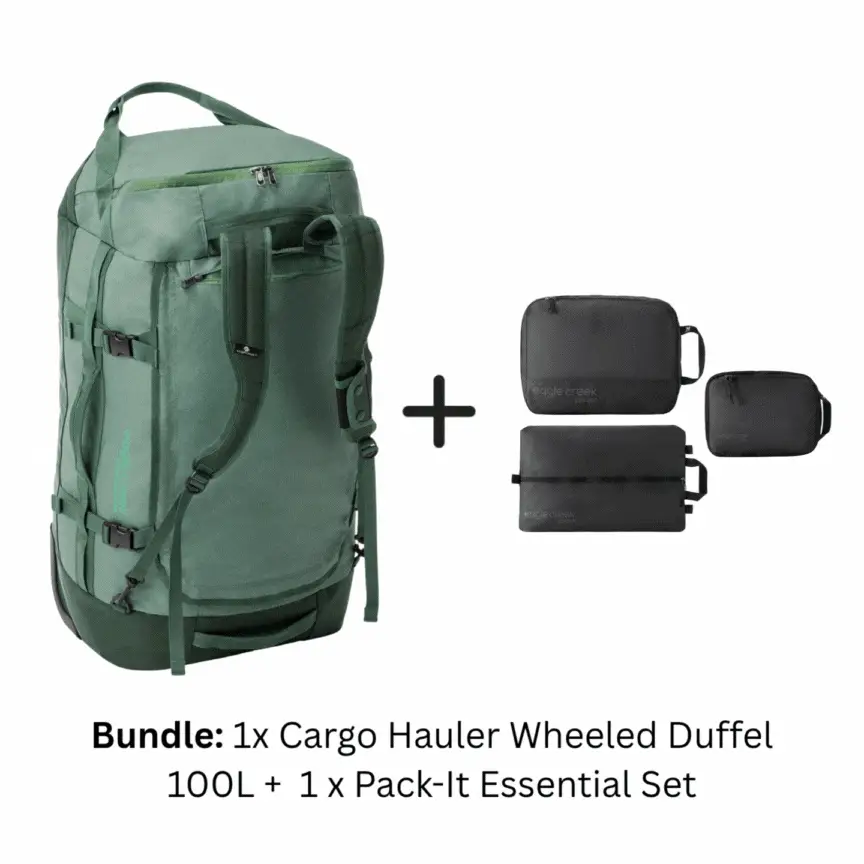 CARGO HAULER WHEELED DUFFEL 110L + PACK-IT ESSENTIAL SET BUNDLE - Image 4
