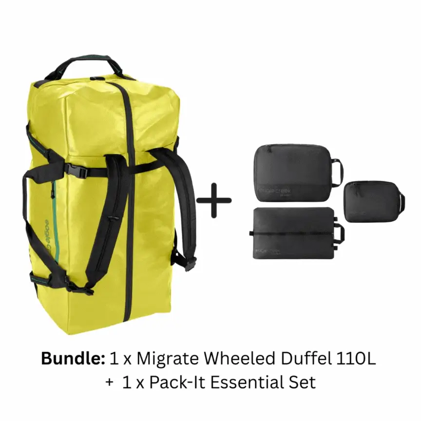 MIGRATE WHEELED DUFFEL BAG 110L + PACK-IT ESSENTIAL SET BUNDLE - Image 3