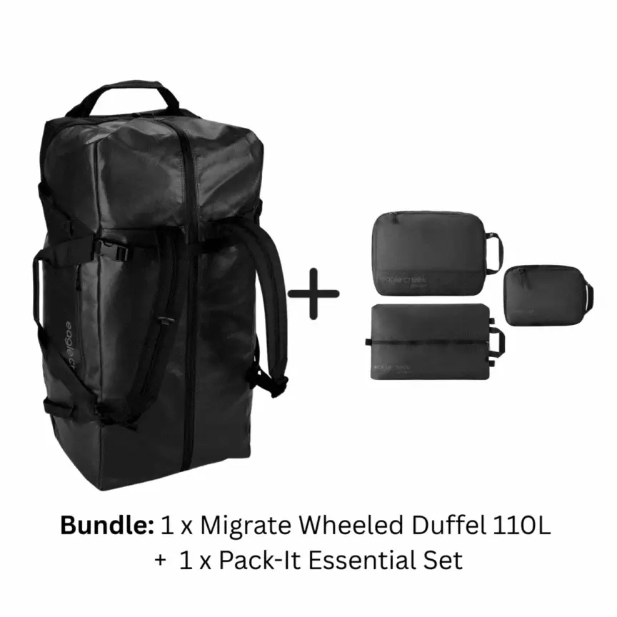 MIGRATE WHEELED DUFFEL BAG 110L + PACK-IT ESSENTIAL SET BUNDLE - Image 4
